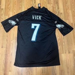 Sz XL 2011 Reebok Philadelphia Eagles Michael Vick # 7 Black Jersey  NWT